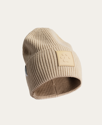 Cuffed Beanie, Beige