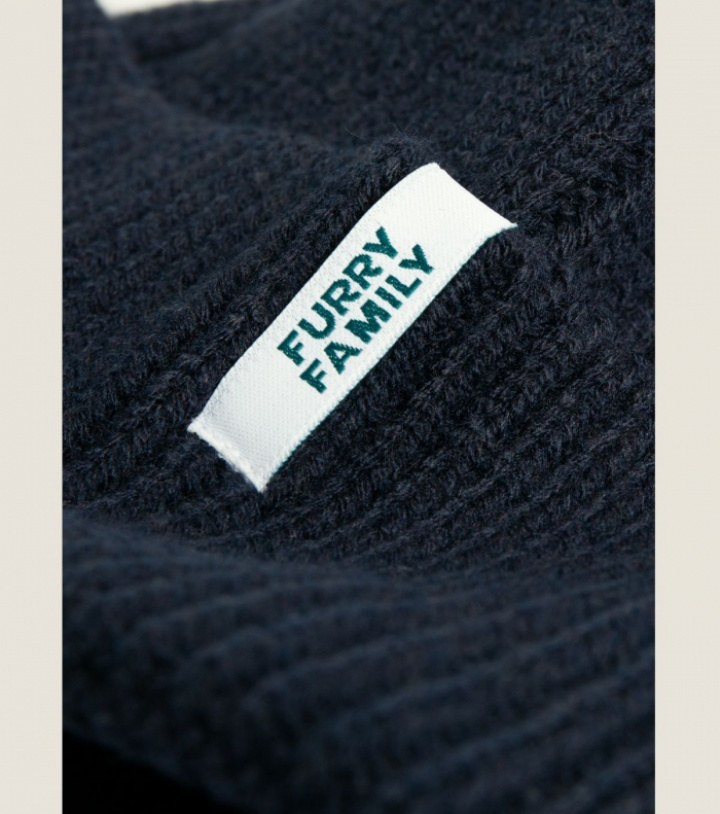 Cuffed Beanie, Navy, bild 2