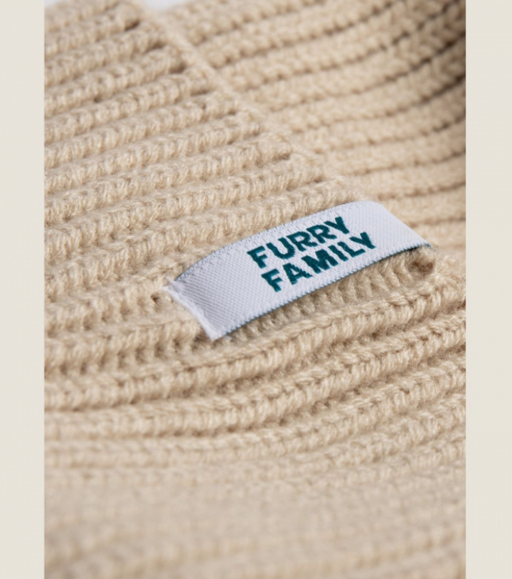 Cuffed Beanie, Beige, bild 2